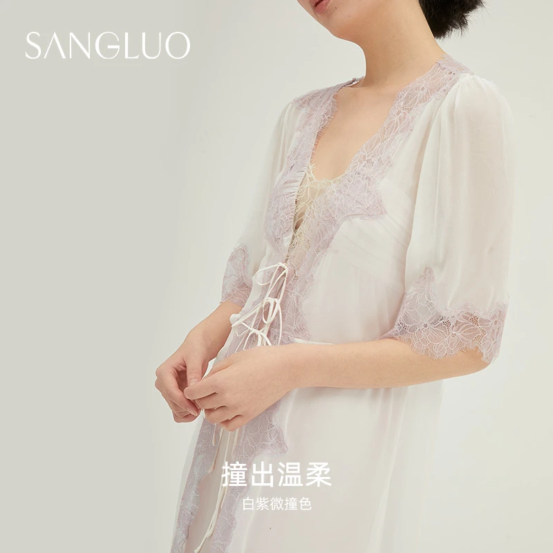 重返伊甸园』桑罗真丝睡裙睡袍套装鱼尾长裙度假03122022