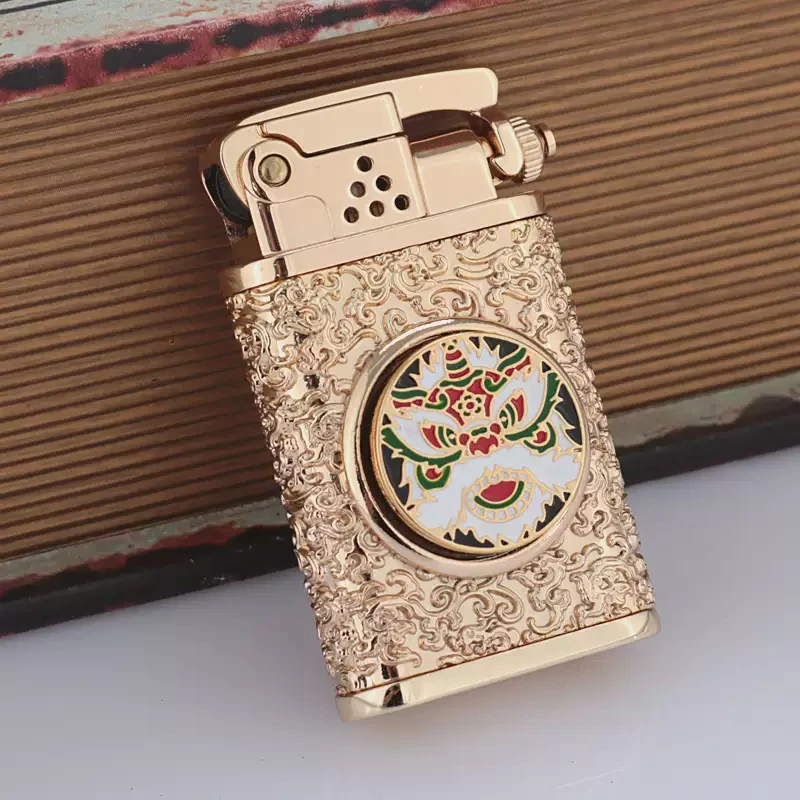 ZORRO佐罗新款醒狮一键弹射点火煤油打火机旋转创意个性