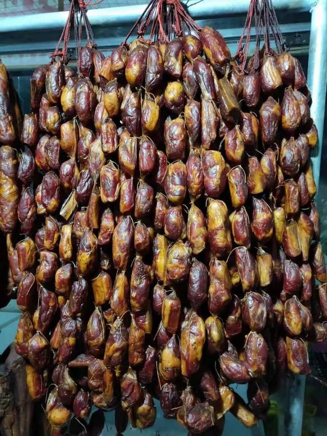 罗记明星排骨香肠（养殖猪排）柴火烟熏500克1斤真空包装原味川味