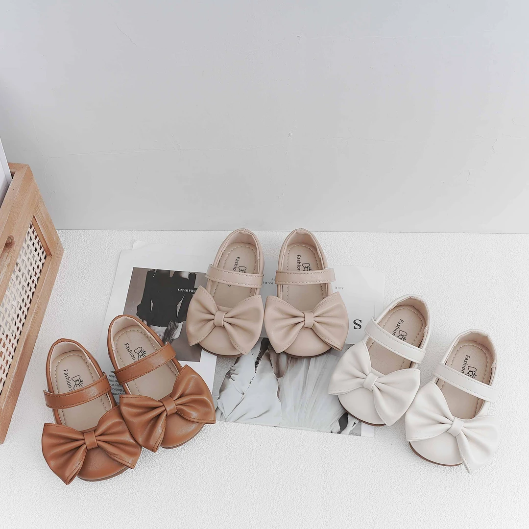望舒家韩版儿童女童公主鞋2024春秋新款软底小皮鞋浅口女宝单鞋