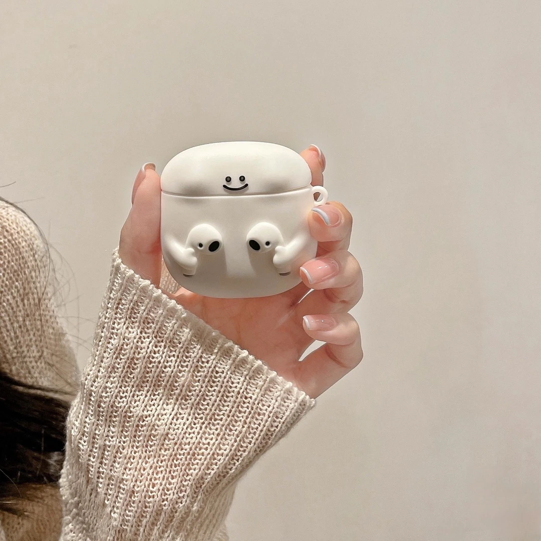可爱耳机小人Airpods3保护壳套pro2三代适用苹果无线蓝牙硅胶卡通