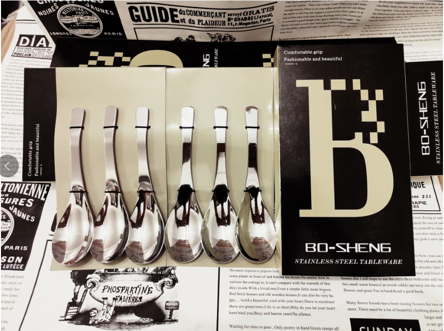 伯爵勺六支礼盒装家用创意吃饭喝汤勺子