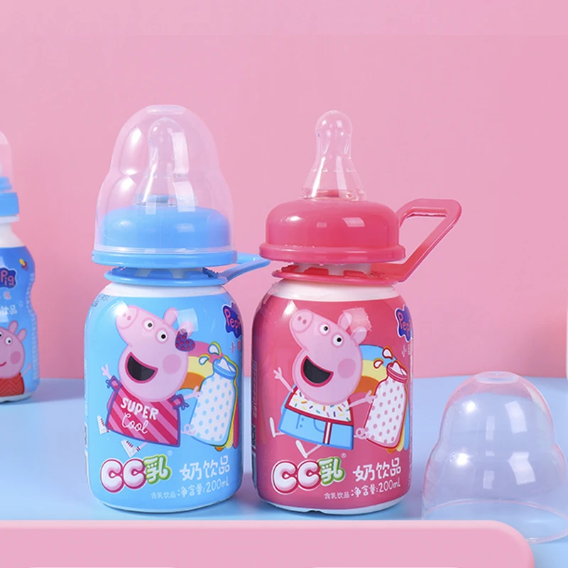 小猪佩奇儿童乳饮品CC乳趣味奶嘴便携早餐奶200ml