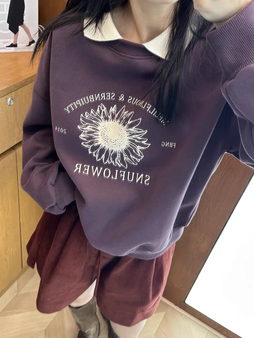 【贝希】秋季POLO领假两件卫衣