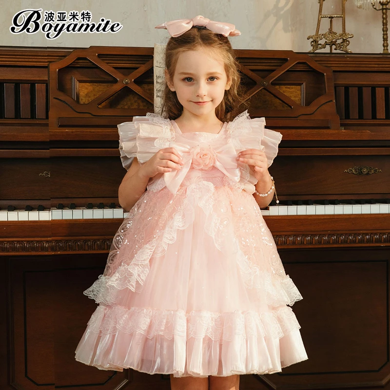 BOYAMITE/波亚米特女童公主裙2024年夏季新款小女孩连衣裙24333