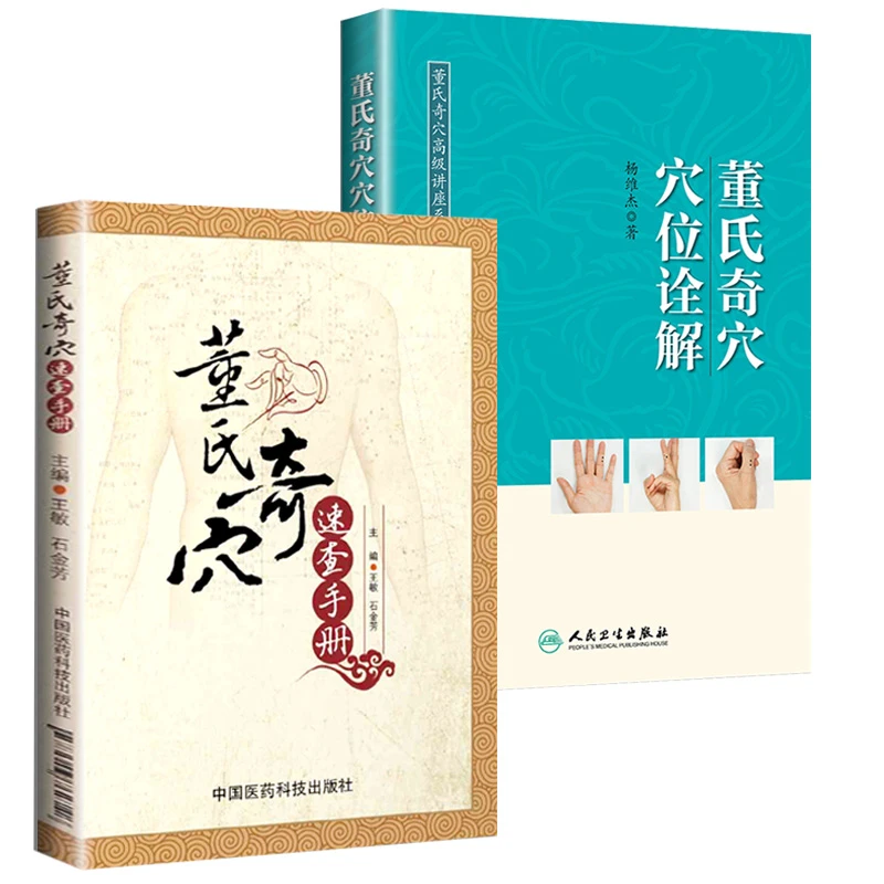 正版 董氏奇穴穴位诠解+董氏奇穴速查手册套装 针灸学穴位图解
