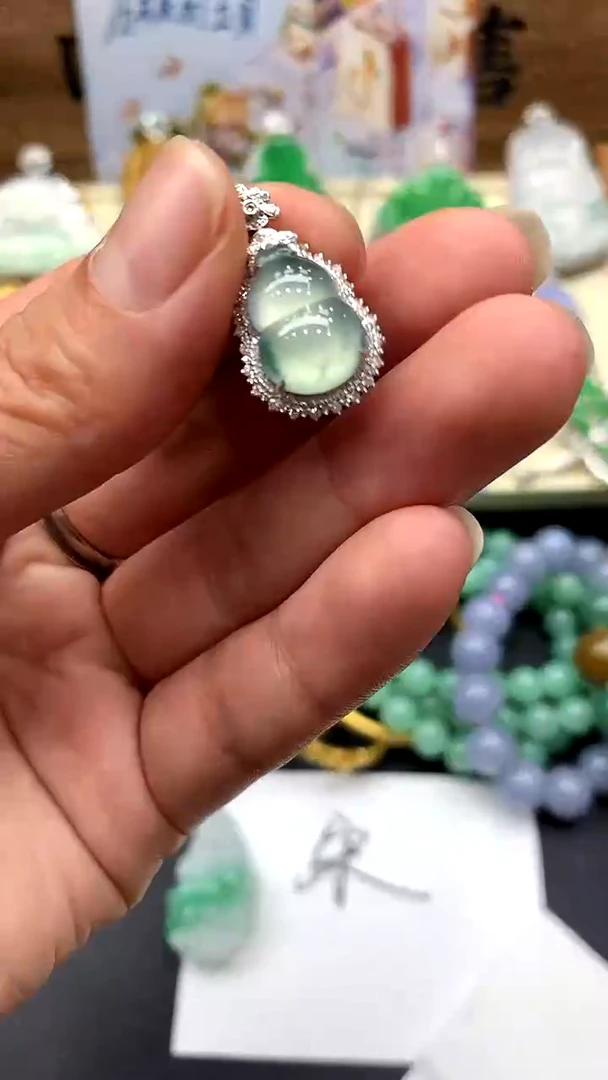 【闪购商品】翡翠颈饰18K金镶嵌206-中国好珍宝