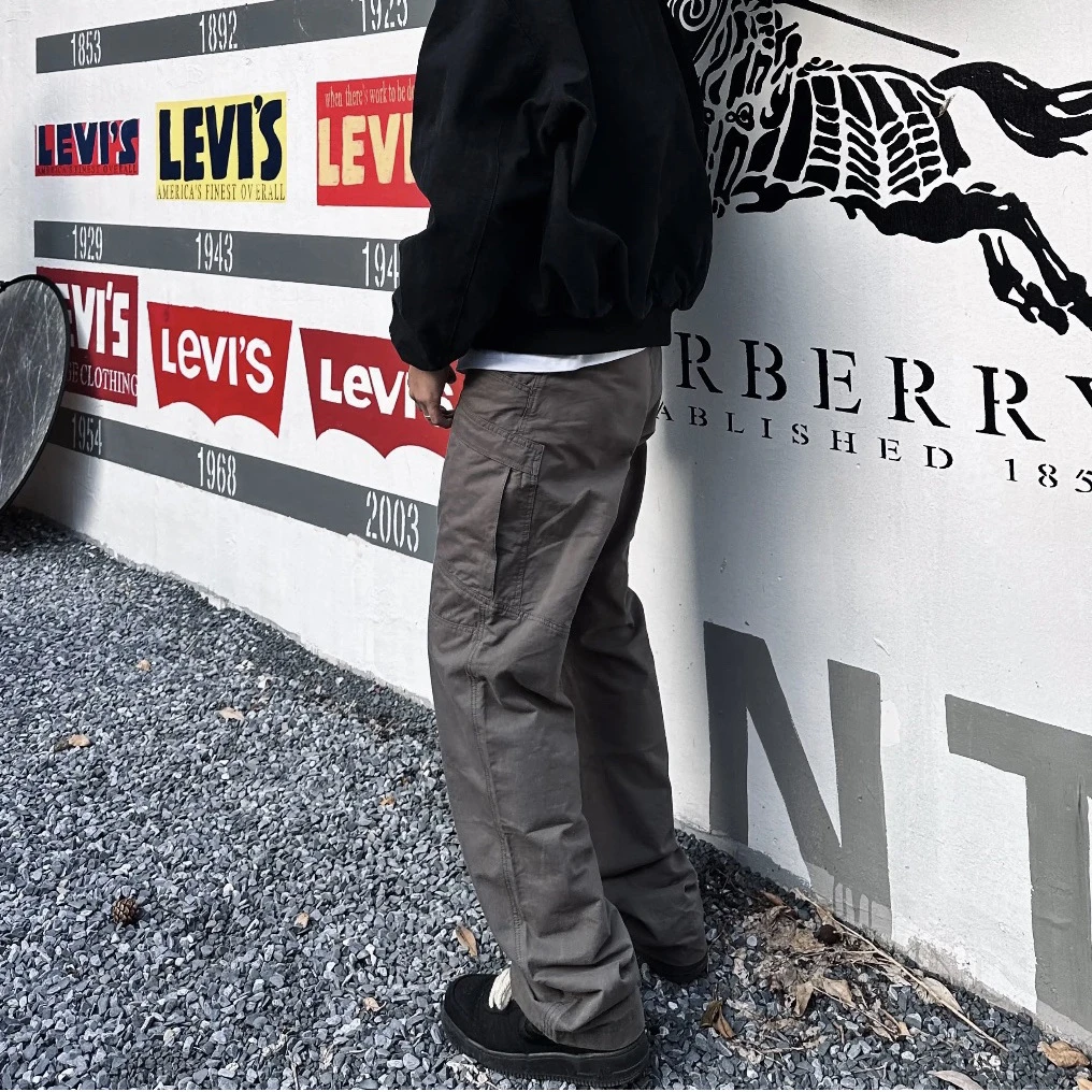 【清仓福利】 cargo美式复古军鸟裤百搭立体剪裁工装直筒休闲长裤