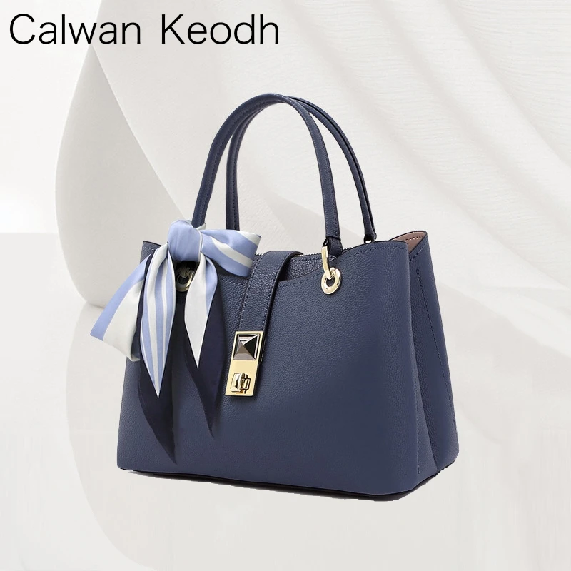 Calwan Keodh真皮包包女2025新款高档手提包生日520礼物送女友