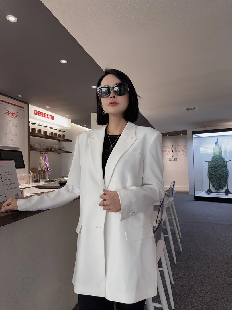 ZEHEXEAY MISS 双扣垫肩西服