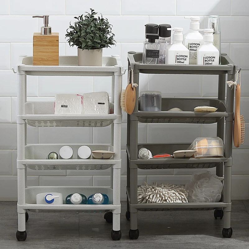 甲东里卫生间落地置物架客厅家用整理架可移动储物架浴室收纳架