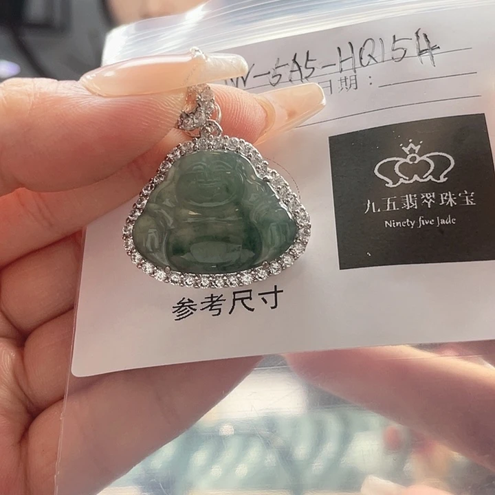 翡翠颈饰银S925镶嵌多样性发货154