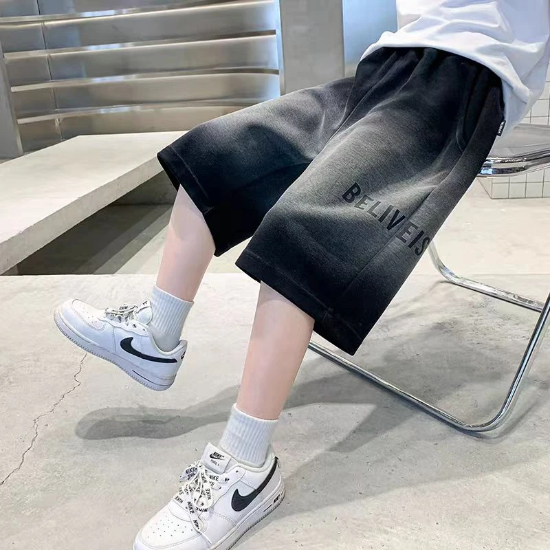 儿童夏款短裤中大童裤子5分短裤新款中裤薄款宽松男童运动短裤潮