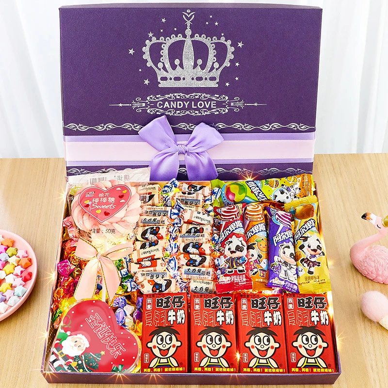 新年礼物送女生女朋友闺蜜女儿10儿童给孩子春节情人节果零食礼盒