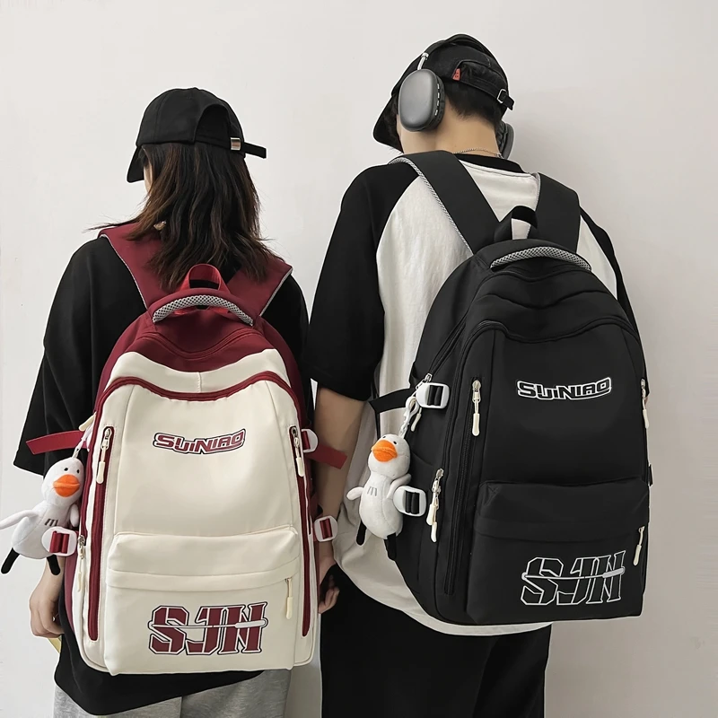 大小号书包女学生韩版ins大容量校园双肩包男初高中轻便减负背包