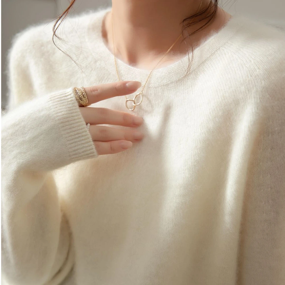 【BOBO专属】YOMII CAUSE/重磅时尚【拉绒】圆领毛衣针织衫