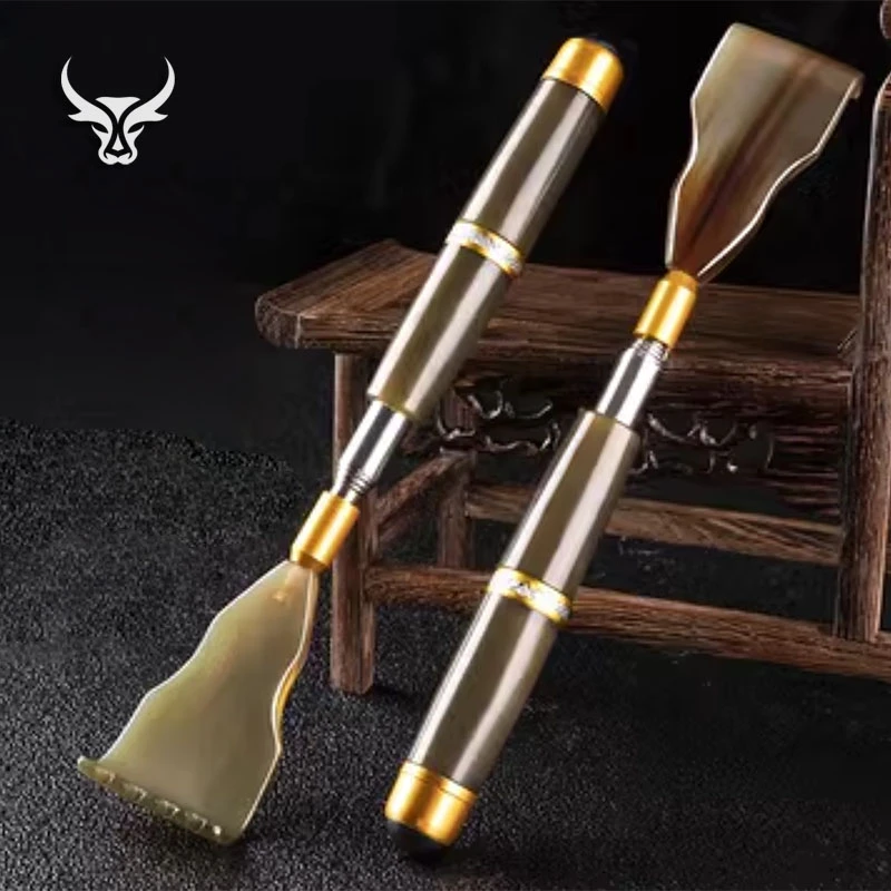 【伸缩痒痒耙】牛角抓伸缩不求人痒痒挠神器背扒背抓痒器身背部老头