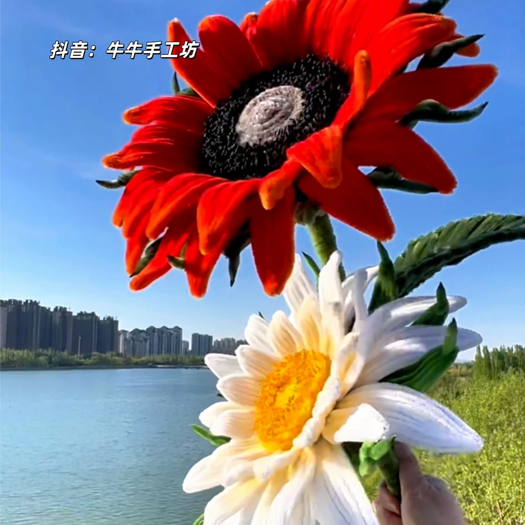 【牛牛手工坊推荐】高考中考一举夺葵巨型向日葵扭扭棒diy手工材料