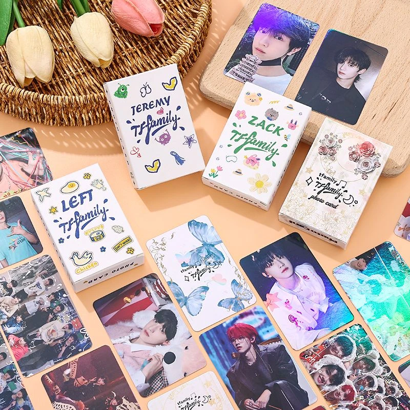 TF家族三代小卡左航张极张泽禹周边拍立得3寸专辑覆膜镭射lomo卡