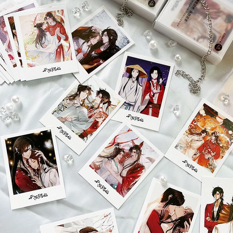 天官赐福精美创意lomo卡谢怜花城二次元动漫周边高清留言小卡片