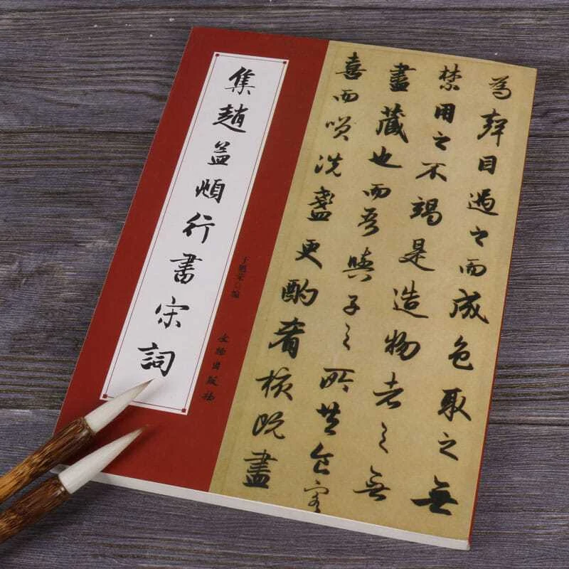 集赵孟頫行书宋词行书字帖 初学赵体行书毛笔书法字帖临摹创作
