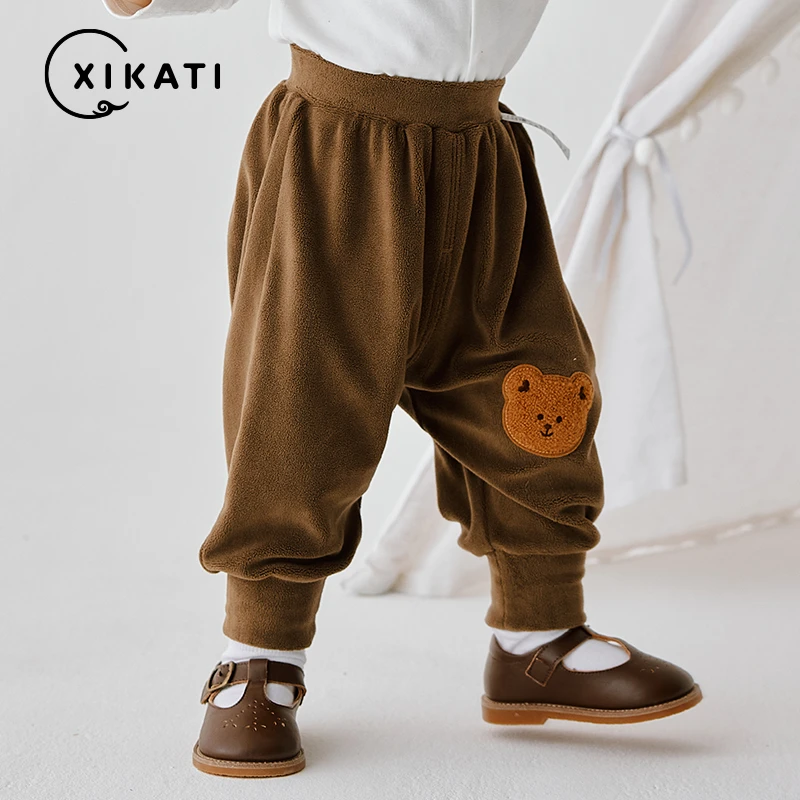 喜卡缇儿童运动裤男女童秋装2024新款宝宝童装婴儿长裤秋冬款裤子