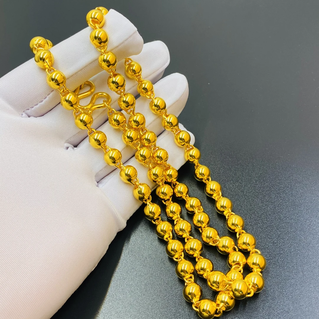 链子足银 卡7光珠项链男士气质时尚