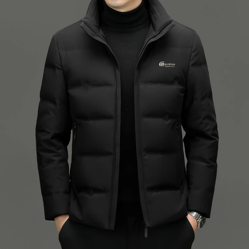 正品惠选男士短款立领羽绒服新款加厚保暖冬季适配百搭外套男
