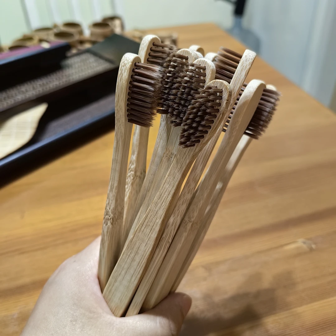 心儒环保竹制牙刷 酒店民宿细软刷竹子牙刷 成人家用牙刷