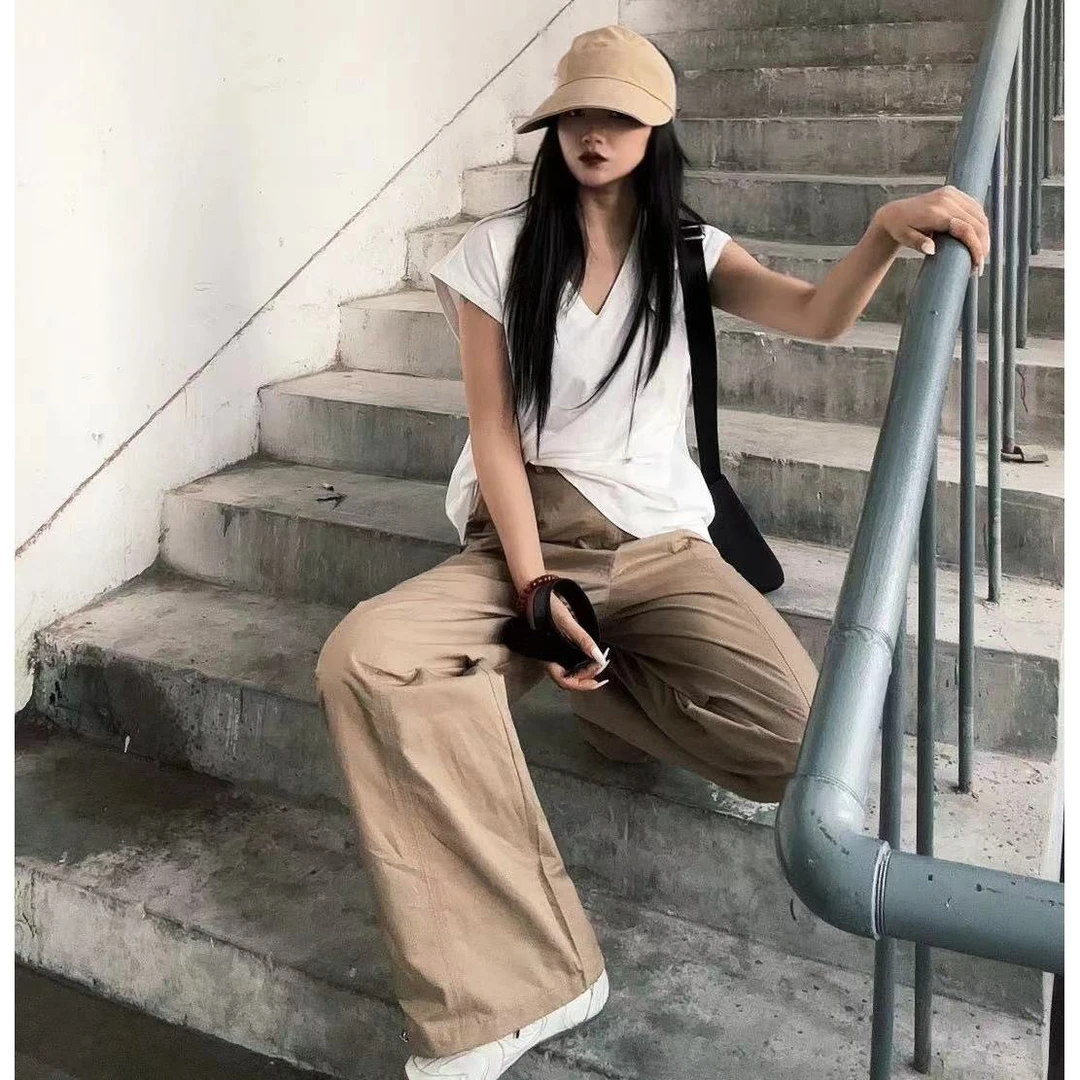 【ARONG阿荣家】工装裤69665-卡其色-SML-XL-预