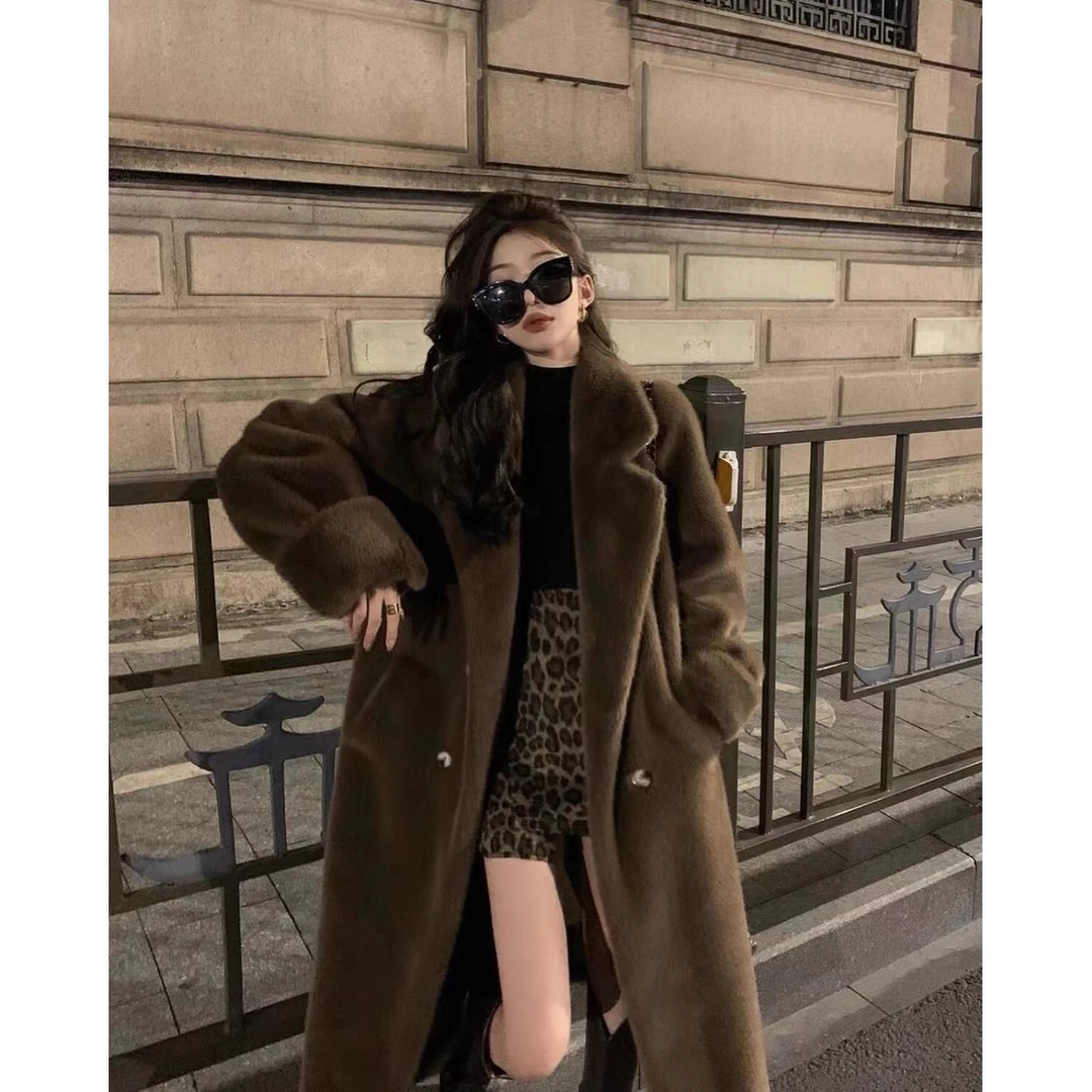 【ARONG阿荣家】加长款毛毛外套02229-多色-F