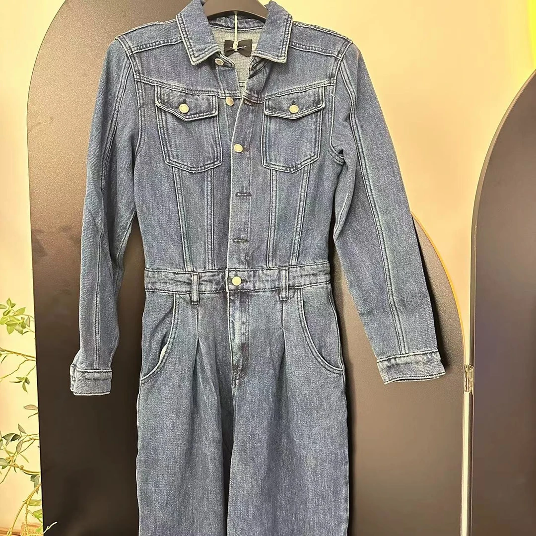 【ARONG阿荣家】牛仔连体裤05100-蓝色-SML