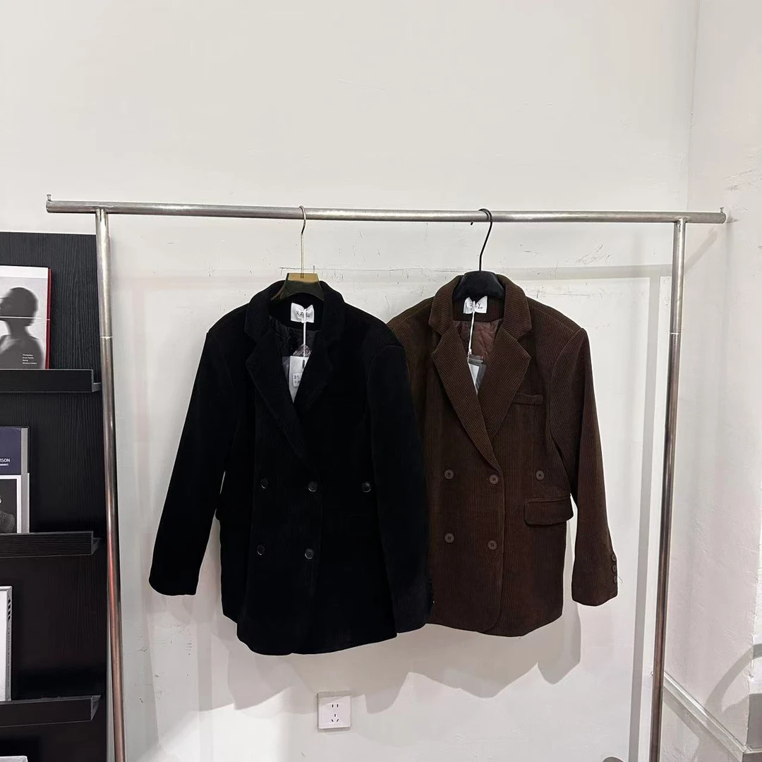 【ARONG阿荣家】加棉外套09070-黑色咖色-F