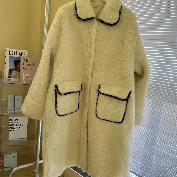 【ARONG阿荣家】长款毛毛衣03273-白色-F