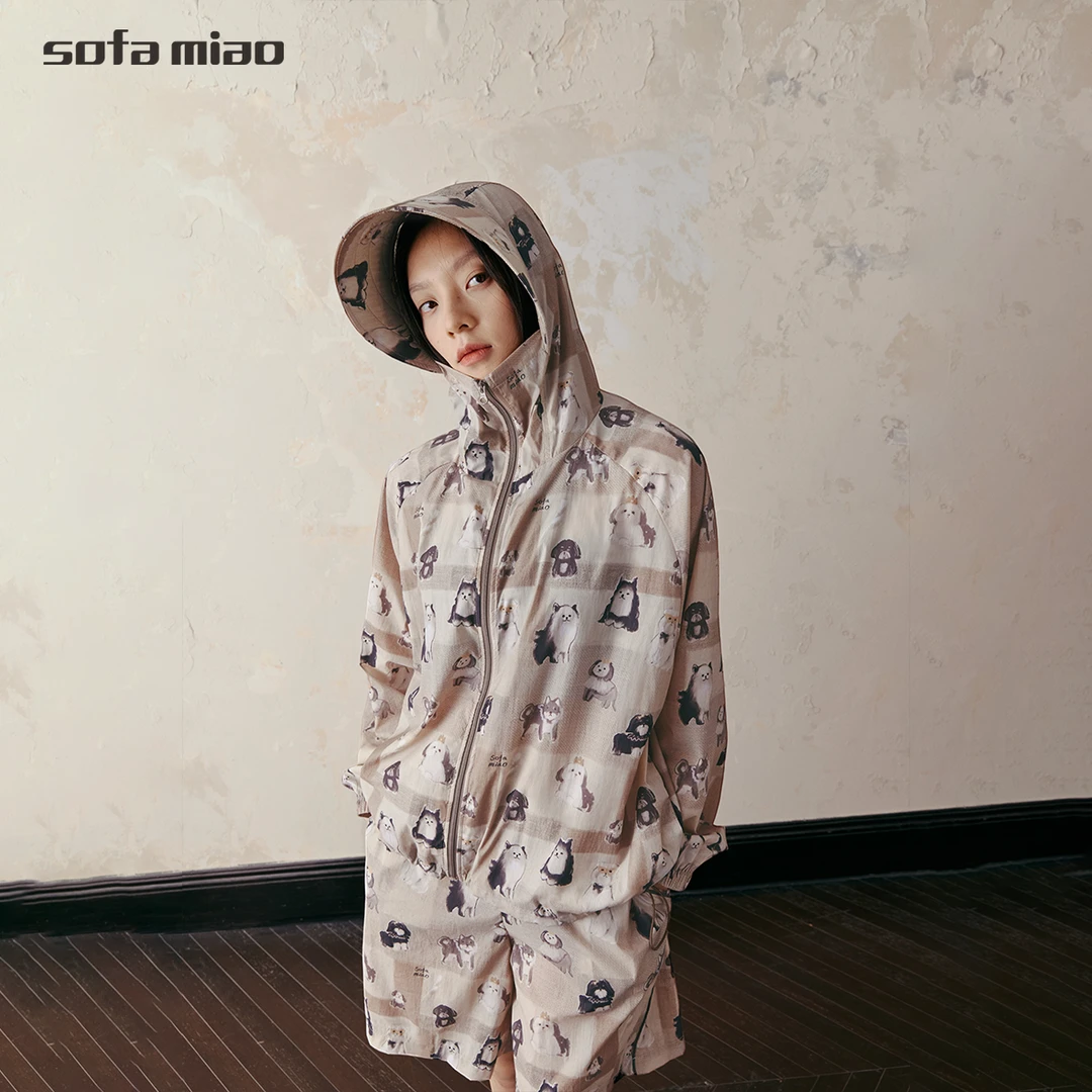 sofa miao设计师品牌24夏手绘原创专业防晒服休闲轻薄设计感外套