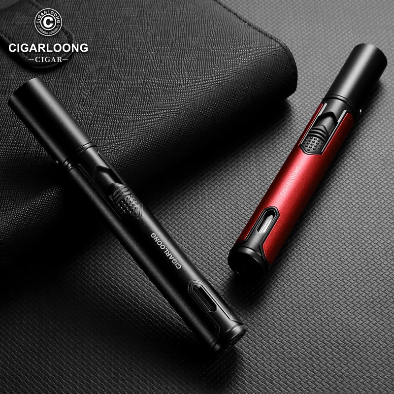 CIGARLOONG茄龙雪茄打火机便携防风点艾灸烧烤雪茄专用直冲点火器