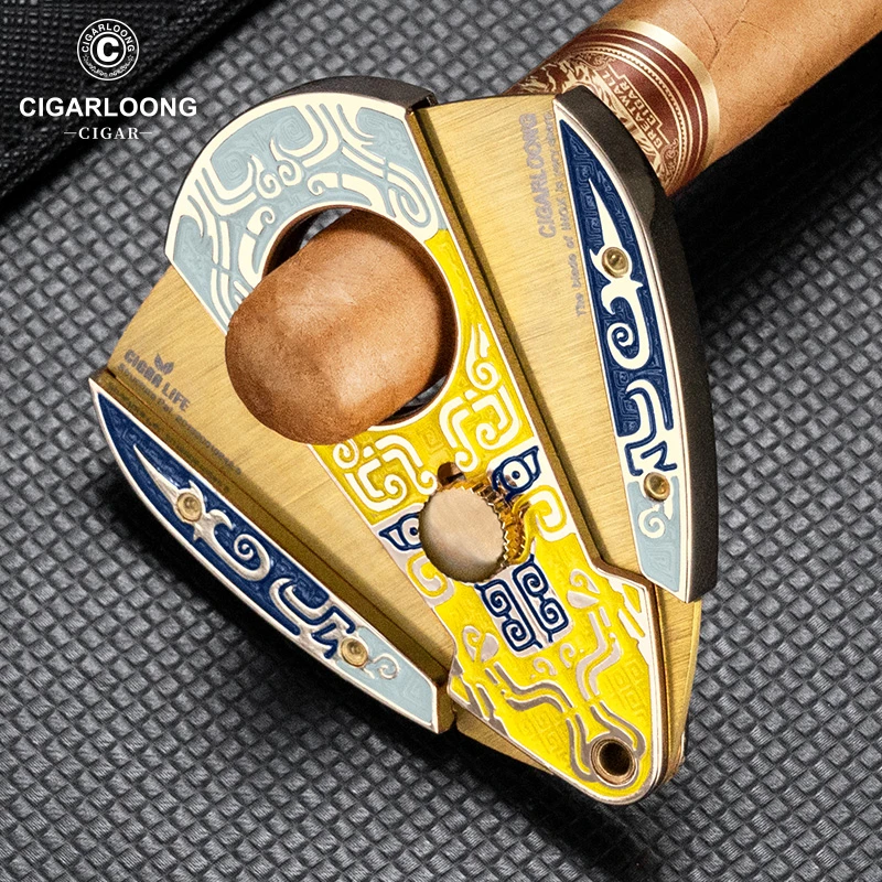 CIGARLOONG茄龙雪茄剪锋利便携式专用开合雪茄剪刀不锈钢CL-j65