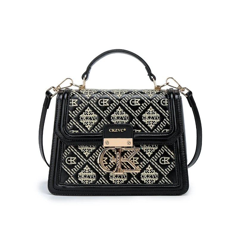 【黑金岁月】高奢小方包新款高级感时尚斜挎包女款手提单肩包X6336