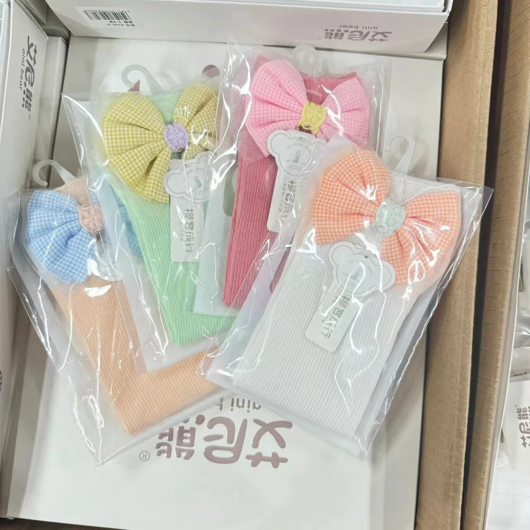 秋款蝴蝶结无根袜2双