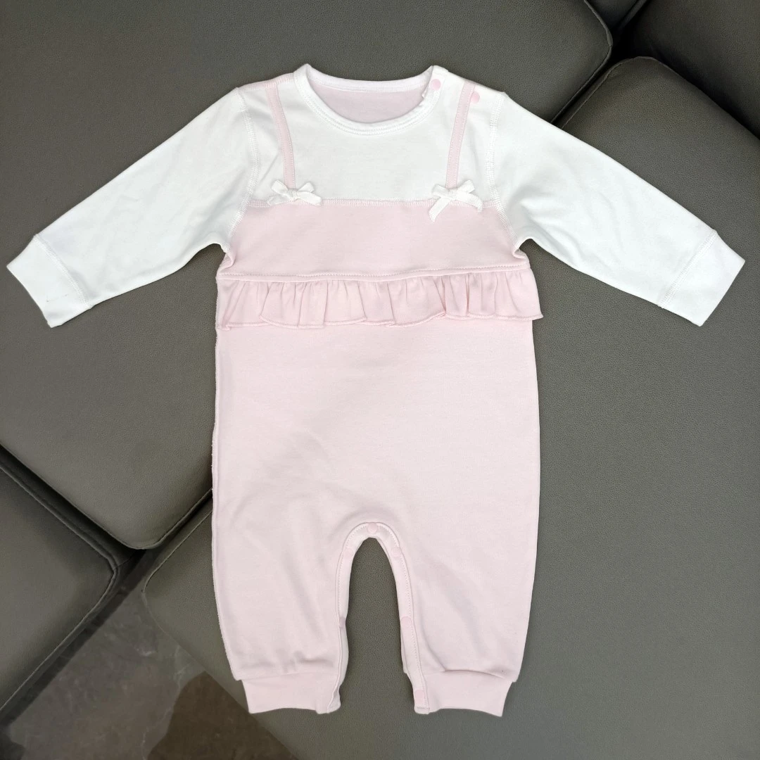 四季款纯棉婴儿连体衣打底外出居家宝宝长袖爬服605款