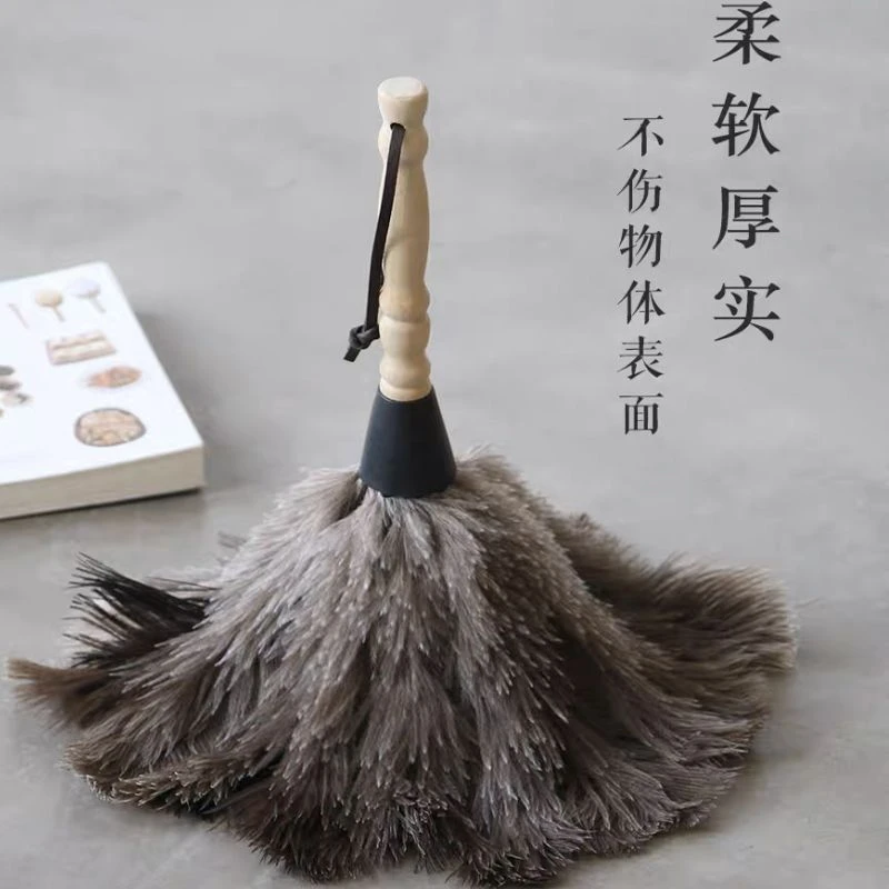 天然鸵鸟毛除尘羽毛扫掸子打扫卫生掸灰尘车用床上扫灰神直播家用