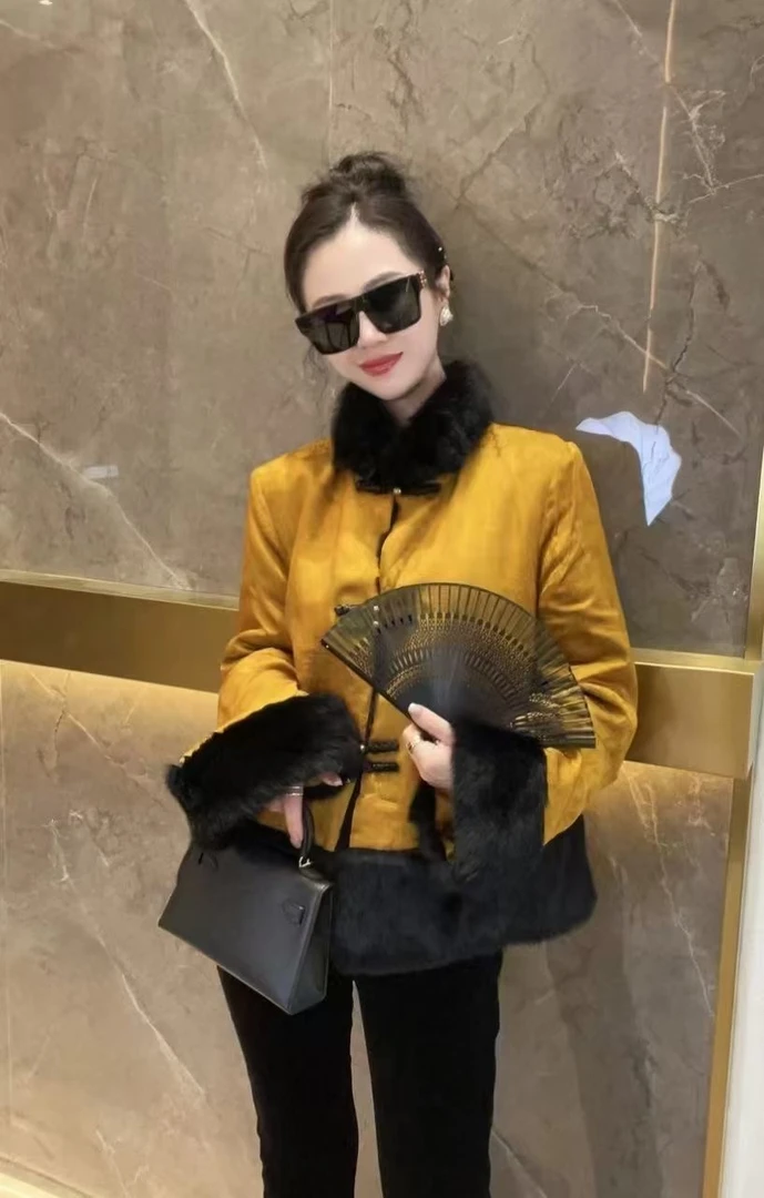 新中式国风复古高端品质修身立领盘扣短外套