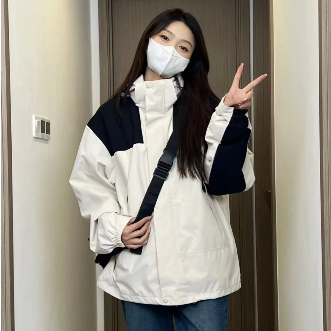 北家新版户外登山服三合一冲锋衣男女同款春季防风防水登山服外套