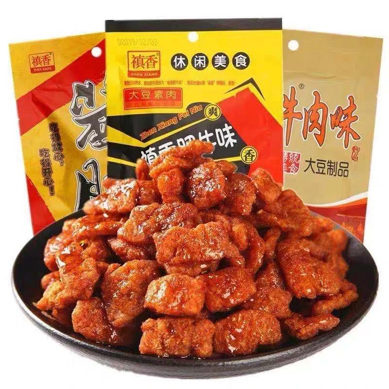 禛香肥牛8090后怀旧零食20g手撕素肉小吃香菇肥牛大包装