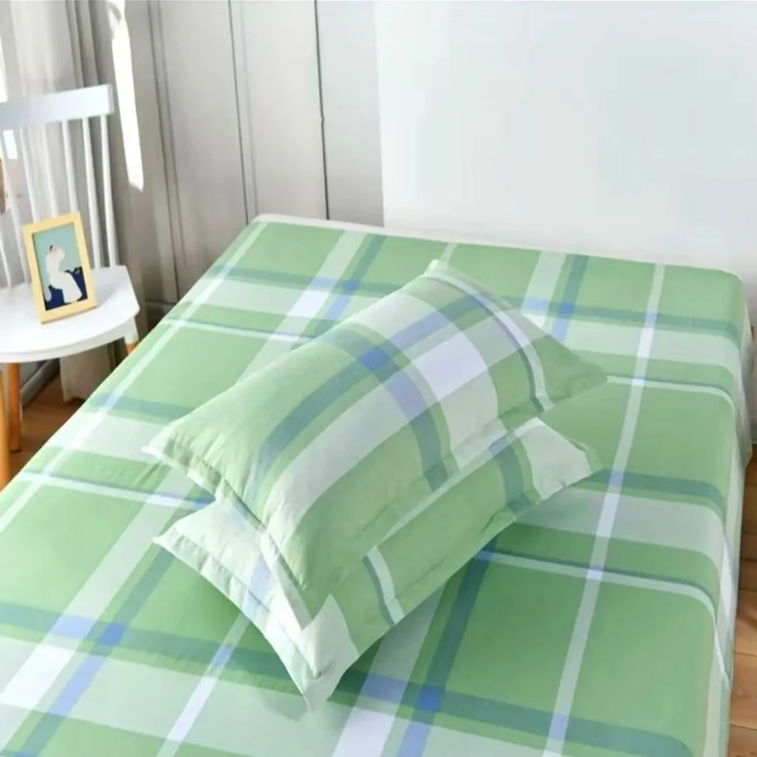 [博辉家纺]新款加厚一对枕套-香草格