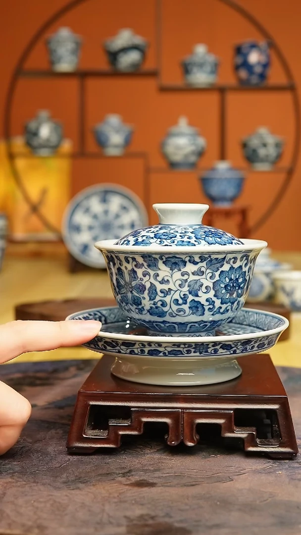 【闪购商品】景德镇镹曰手工手绘柴窑茶具