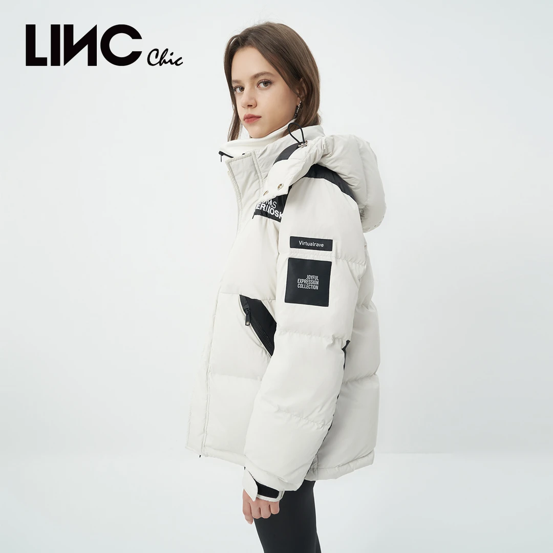LINCCHIC/金羽杰男女同款面包服短款羽绒服冬季N22802203