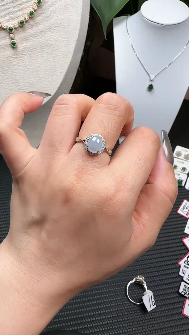 【闪购商品】翡翠戒指银S925镶嵌戒指20