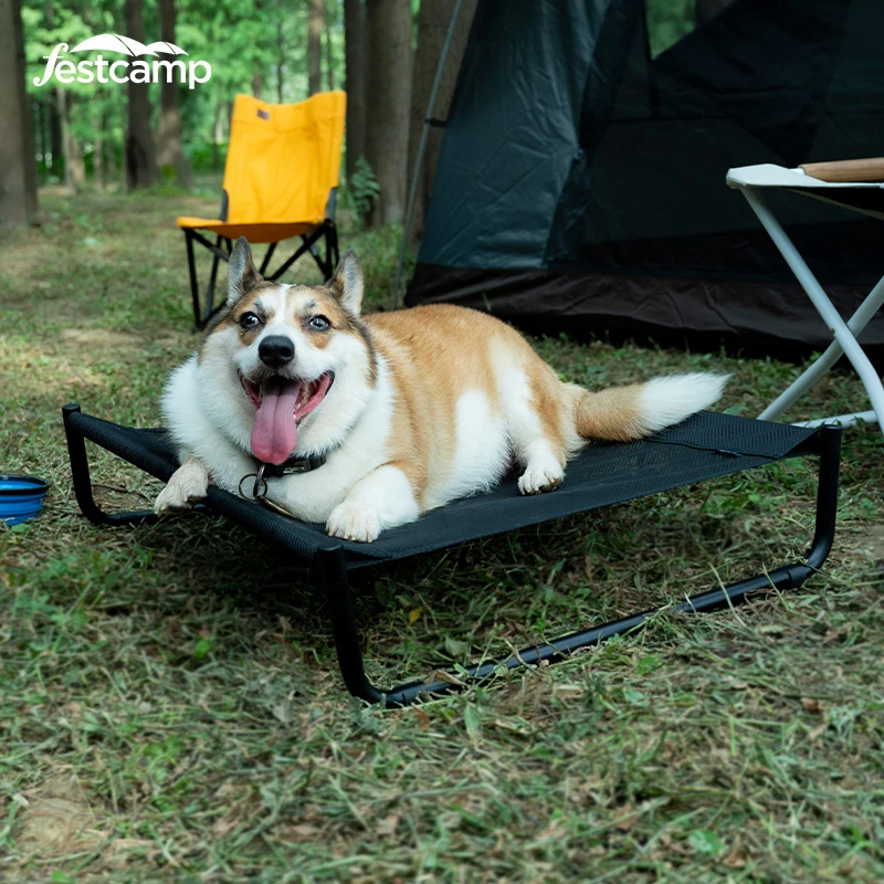 飞士康户外室内宠物行军床防潮通风防虫铝合金可拆卸狗床