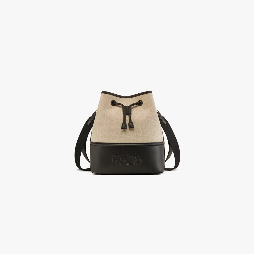 【新品】MCM AREN 中号单肩包斜挎包经典女士时尚抽绳水桶包通勤